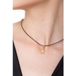 Colgante estrella en oro amarillo 18 quilates 2