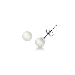 Boucles d’oreilles en or blanc 18 carats avec perles