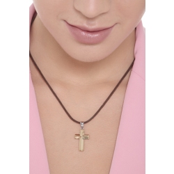 18k yellow gold cross pendant  2