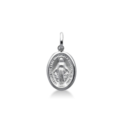 Sacred Mary pendant in 18k white gold
