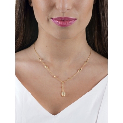 18k yellow gold necklace with drops  2