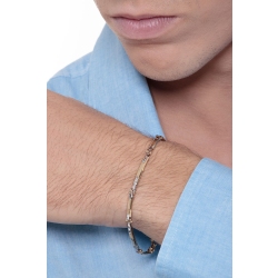 Bracelet 18k White Gold, Gold with small bars 2