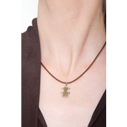 Pendentif Fillette en Or Jaune 18k 2