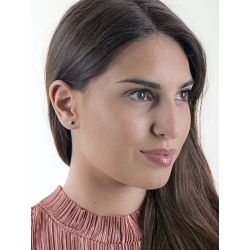 18k white gold heart zircon earrings  2