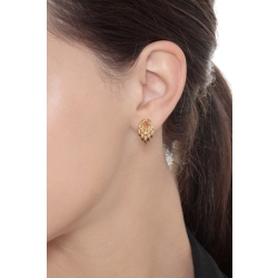 18k yellow gold knot earrings 2