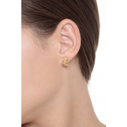 18k yellow gold waves earrings 2