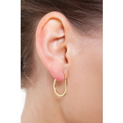 Pendientes oro amarillo de 18k  2,6 cm 2