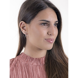 White gold 18k little oval earrings  2