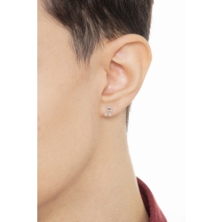 18k white gold musical note single earring 2