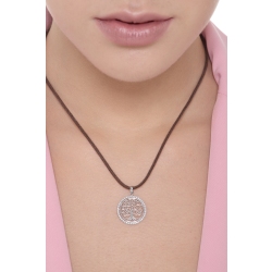 Colgante Árbol de la Vida en Oro Blanco de 18k con Circonitas 2