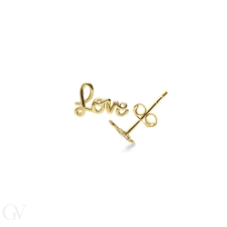 Love Ohrringe Gelbgold 18K