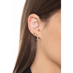 Pendientes en oro amarillo de 18k con estrellitas 2