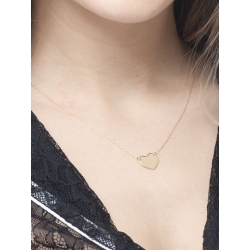 Gargantilla de Oro Amarillo de 18k con Colgante Corazón 2