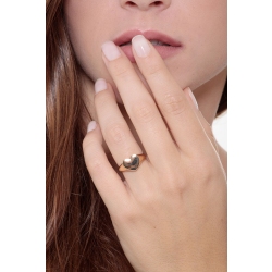 Anello in oro giallo 18k con cuore 2