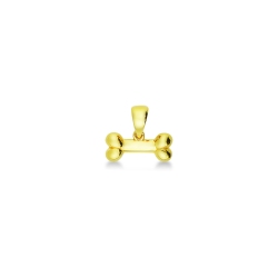 Colgante en oro amarillo 18k con hueso