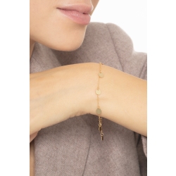 Brazalete en oro amarillo 18k con 7 charms redondos 2