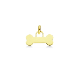 Pendentif Os Personnalisé en Or Jaune Massif 18k
