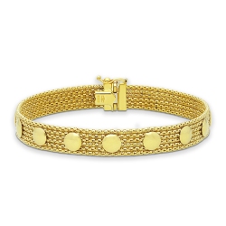 18k yellow gold soft bracelet 