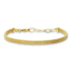 18k yellow gold semirigid bracelet