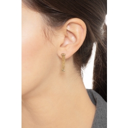 Pendientes en oro amarillo 18k semirrígidos 2