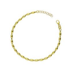 18k yellow gold bracelet, 17 cm