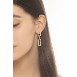 Earrings pendant in yellow gold 750 2