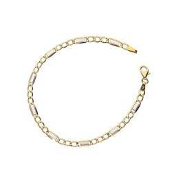 Fancy 18k yellow gol man bracelet