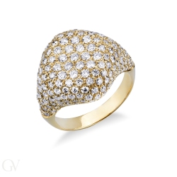 Anelli pave in oro 18k con pietre preziose online GV