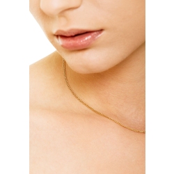 Collar en oro amarillo 18k, cm 40 2