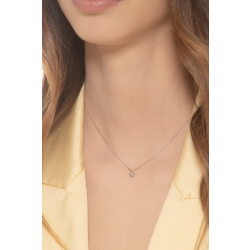 Collar oro blanco 18k colgante estrella diamante 2
