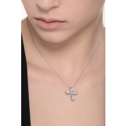 Fancy cross pendant with diamonds 2