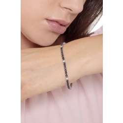 ICED OUT Armband Tennis mit schwarzen und weißen Diamanten  2