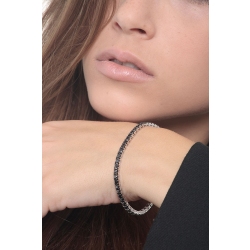 Pulsera con Diamantes Negros en Oro Blanco 18k  2