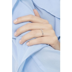 9 diamonds half eternity in white gold 18k 2