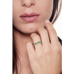 Anillo Eternity con engaste en Oro Amarillo 18K 2