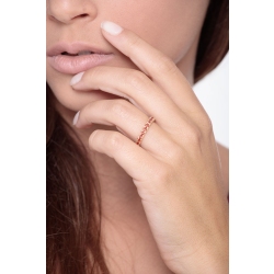 18k yellow gold eternity ring with orange sapphires  2