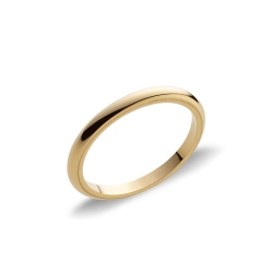 18k yellow gold thin wedding ring