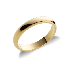 Bague de mariage classique Or Jaune 18k