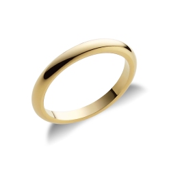 Classical 18k yellow gold wedding ring