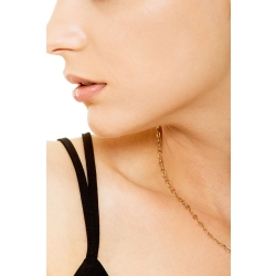 Collana groumette in oro giallo 18k, cm 45. 2