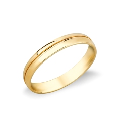 Unoaerre wedding band Lyra in yellow gold 18k