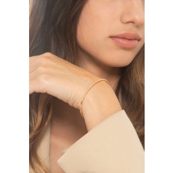 18k rose gold thin bracelet with diamonds  2