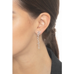 18k white gold drop earrings with diamonds  2