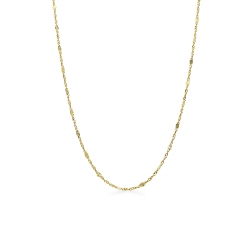 18k yellow gold chain diamond cut