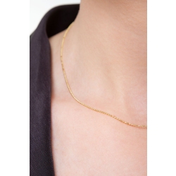 Collana con piccole palline in oro giallo 18k. 2