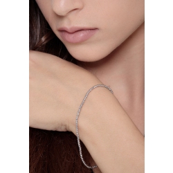 Bracelet boules diamantées en or blanc 18k 2