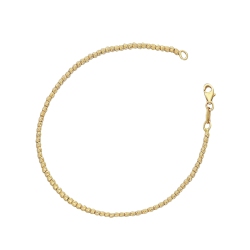 Bracciale Fantasia in Oro Giallo Diamantato 18k, cm 18.
