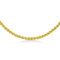 Cadena de espiga de oro amarillo de 18 quilates 2