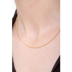 18k yellow gold franco link chain, 45 cm 2