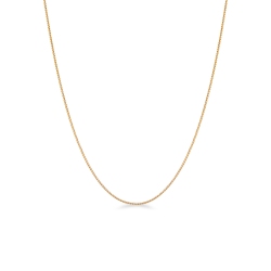 Catena spiga in oro giallo 18k, 45 cm